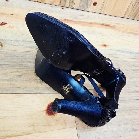 Wee Collection Black Sequined Heels - Picture 6 of 6